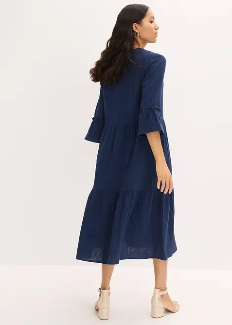 Robe longue en gaze de coton douce, bonprix