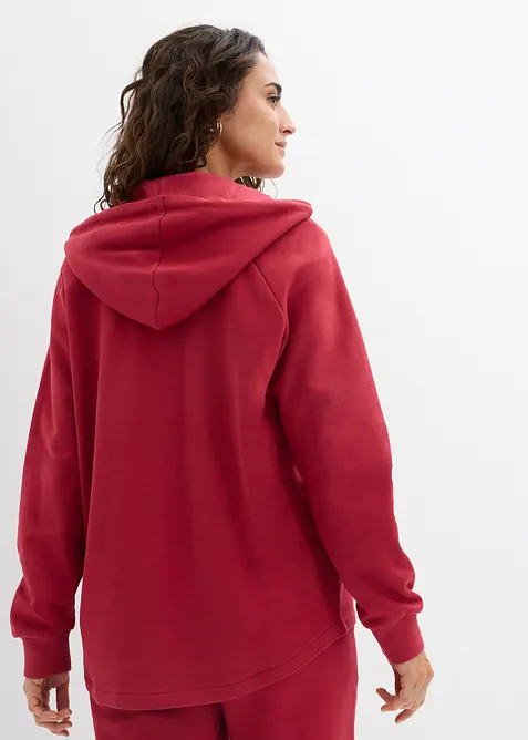 Sweat zipp&eacute; 100% coton, bonprix