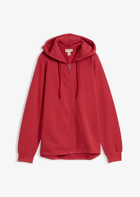 Sweat zipp&eacute; 100% coton, bonprix