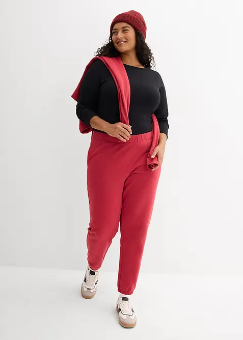 Lot de 2 pantalons sweat 100% coton, bonprix