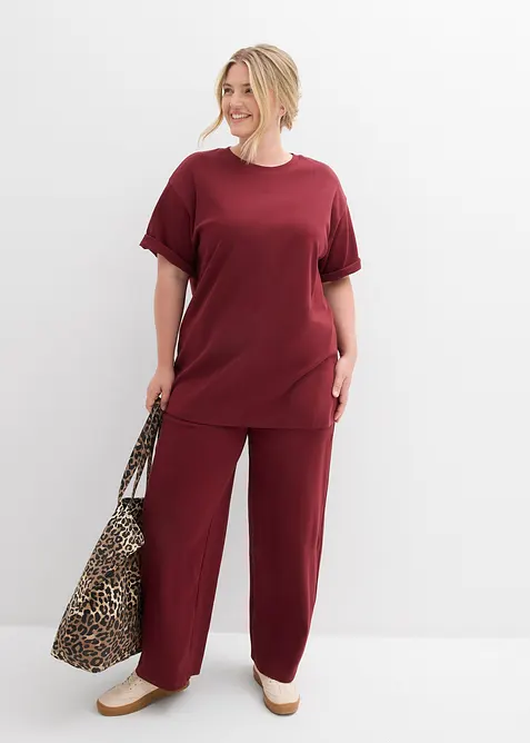 Pantalon en jersey interlock, bonprix