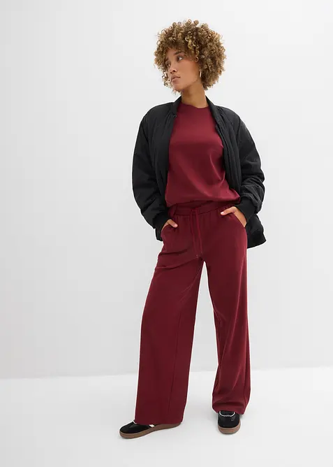 Pantalon en jersey interlock, bonprix