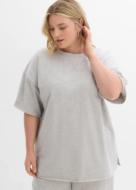 T-shirt long sweat 100% coton, bonprix