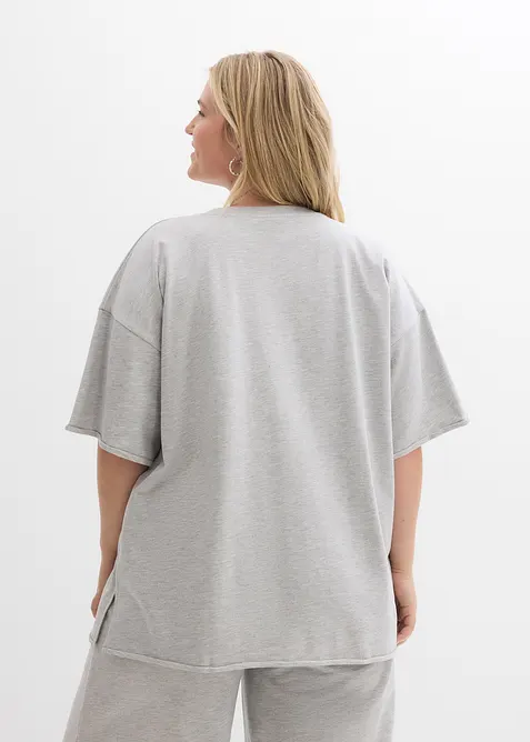 T-shirt long sweat 100% coton, bonprix