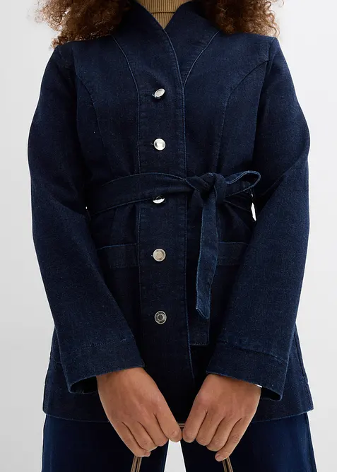 Veste en jean avec ceinture, bonprix