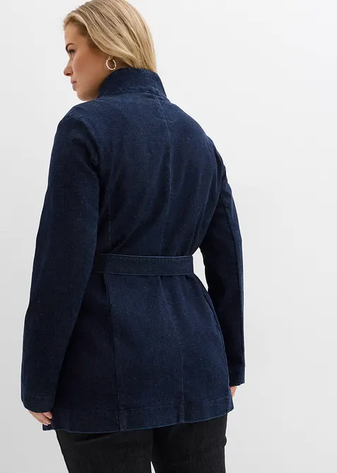 Veste en jean avec ceinture, bonprix