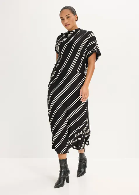 Robe midi en mati&egrave;re douce, bonprix