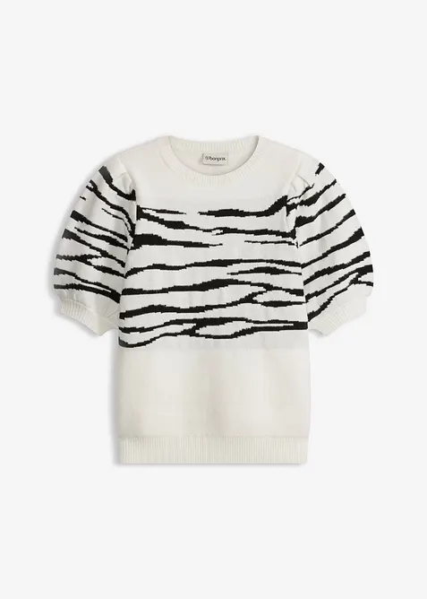 Pull &agrave; manches bouffantes, bonprix