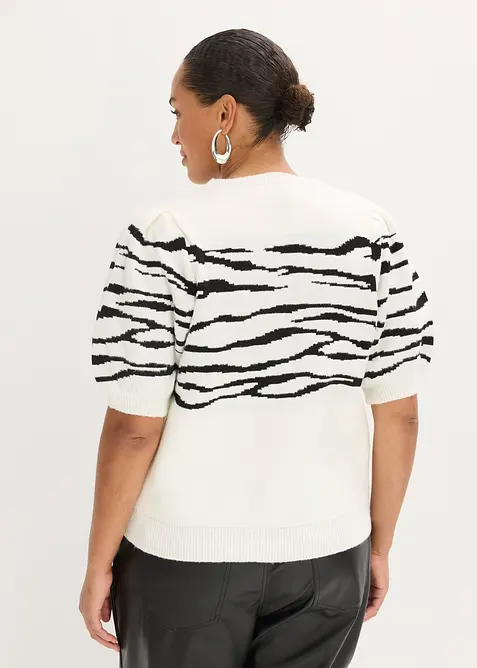 Pull &agrave; manches bouffantes, bonprix