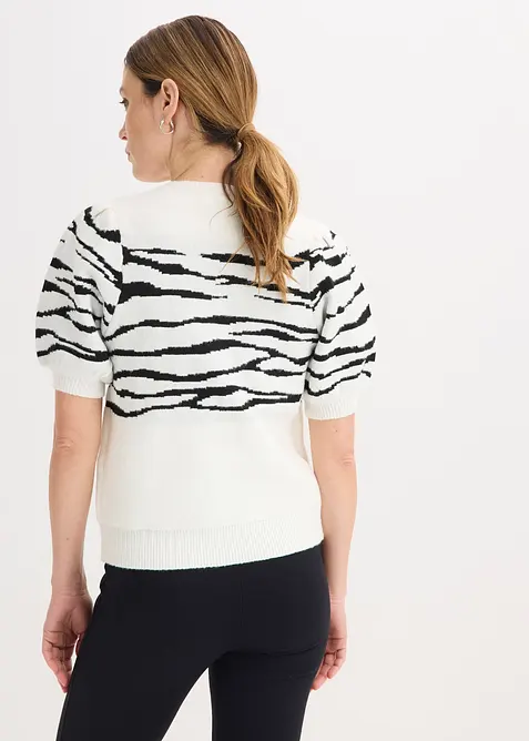 Pull &agrave; manches bouffantes, bonprix