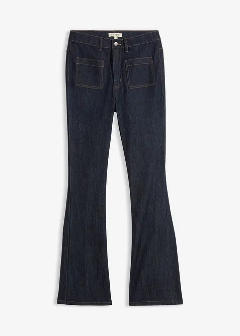 Jean bootcut taille haute &eacute;lastiqu&eacute;e, bonprix