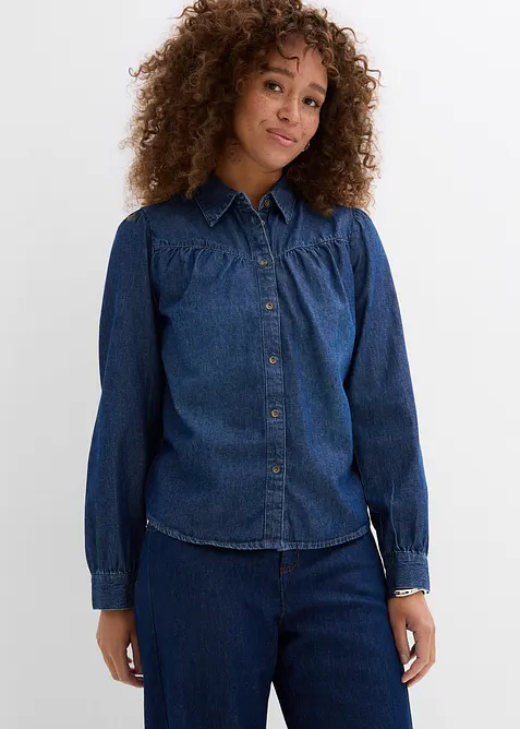 Chemisier en jean 100% coton, bonprix