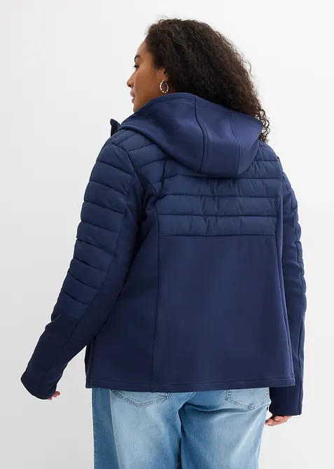 Veste matelass&eacute;e d&eacute;perlante avec softshell, bonprix