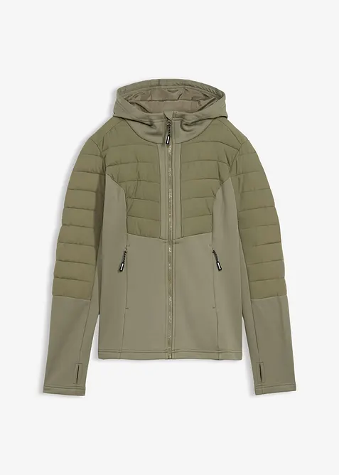 Veste matelass&eacute;e d&eacute;perlante avec softshell, bonprix