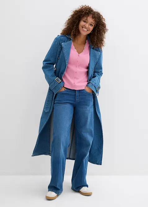 T-shirt 2 en 1 100% coton, bonprix