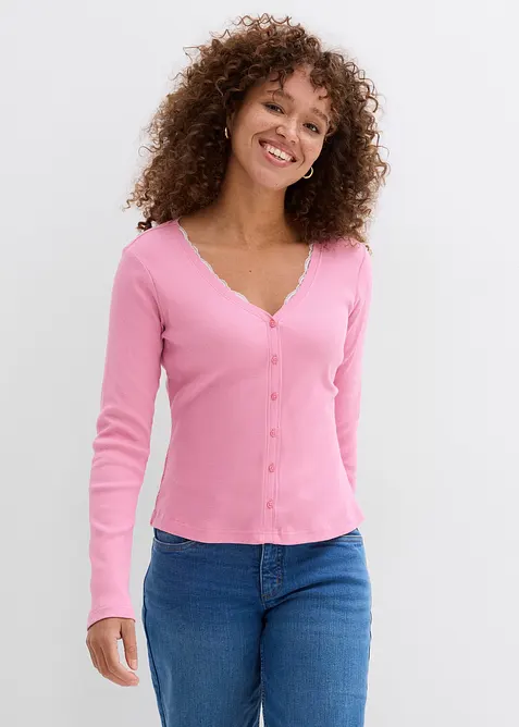 T-shirt 2 en 1 100% coton, bonprix