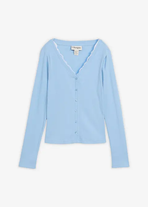 T-shirt 2 en 1 100% coton, bonprix