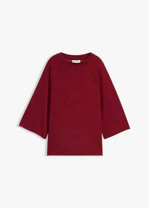 T-shirt boxy en mati&egrave;re n&eacute;opr&egrave;ne avec empi&egrave;cment &eacute;lastique, bonprix