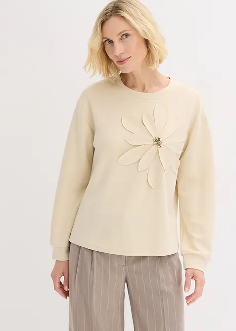 Sweat-shirt avec application, bonprix