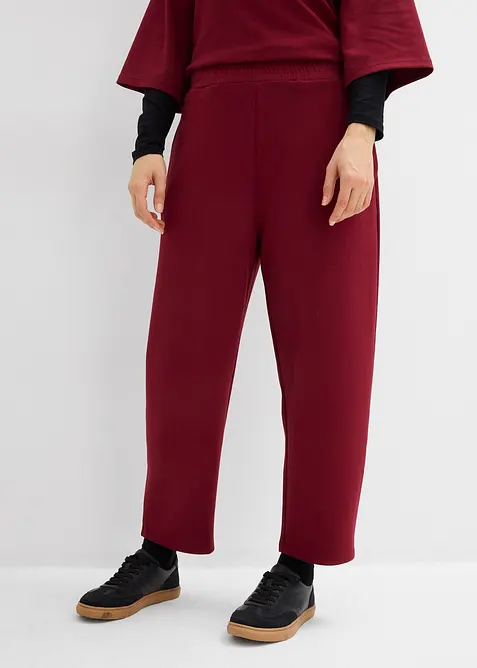 Pantalon barrel en jersey n&eacute;opr&egrave;ne, bonprix