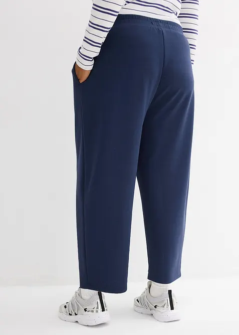 Pantalon barrel en jersey n&eacute;opr&egrave;ne, bonprix