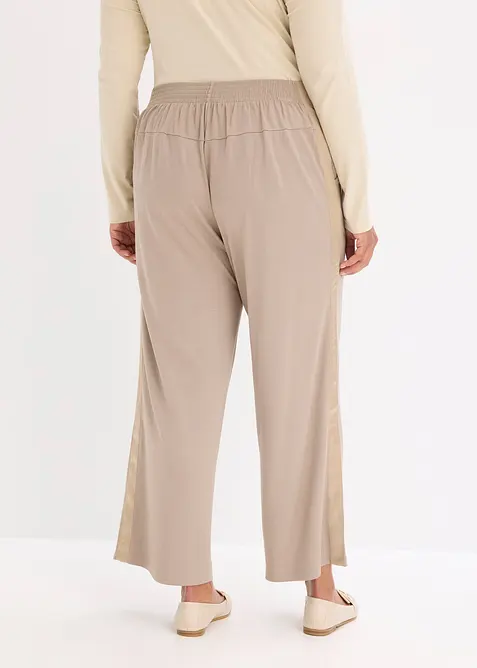 Pantalon en jersey &agrave; patte d&eacute;corative, bonprix