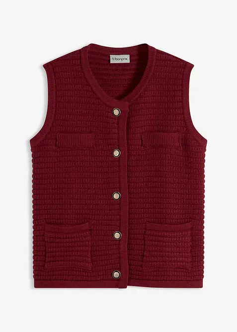 Gilet sans manches en maille, bonprix