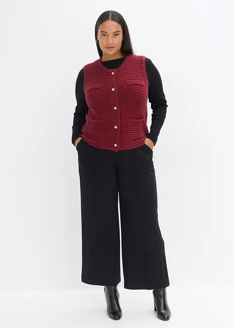 Gilet sans manches en maille, bonprix