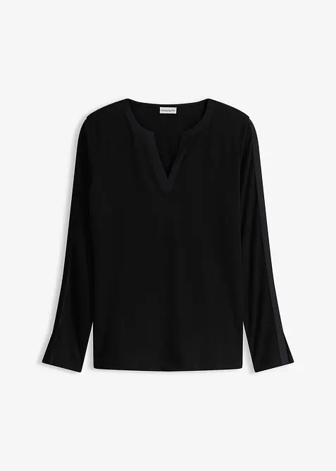 T-shirt &agrave; manches longues fendues, bonprix