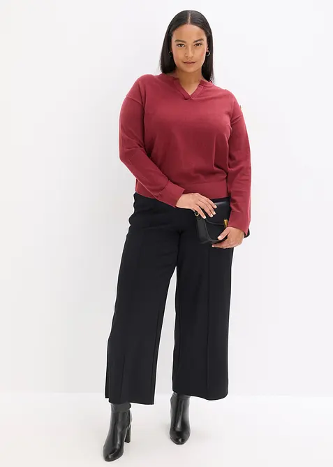 Pull en maille avec boutons, bonprix