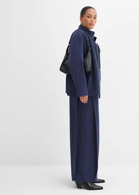 Pantalon ample &agrave; pli sur le c&ocirc;t&eacute;, bonprix