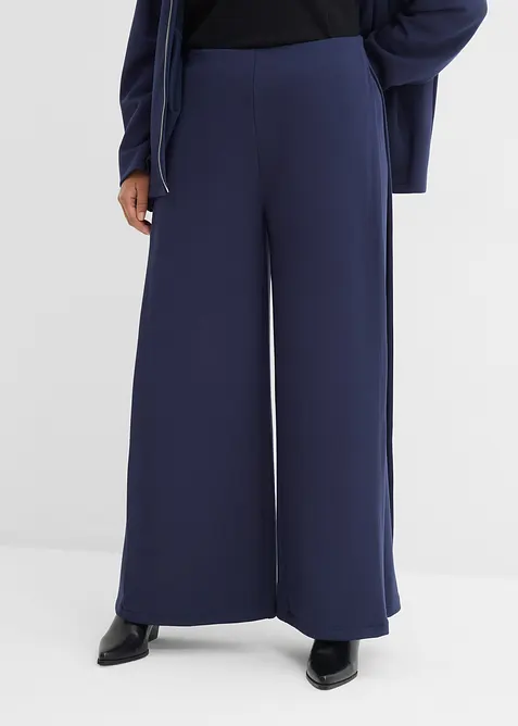 Pantalon ample &agrave; pli sur le c&ocirc;t&eacute;, bonprix