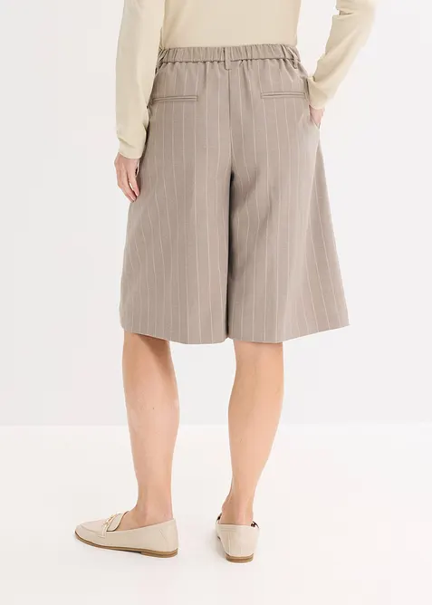 Bermuda &agrave; rayures tennis et pinces, bonprix