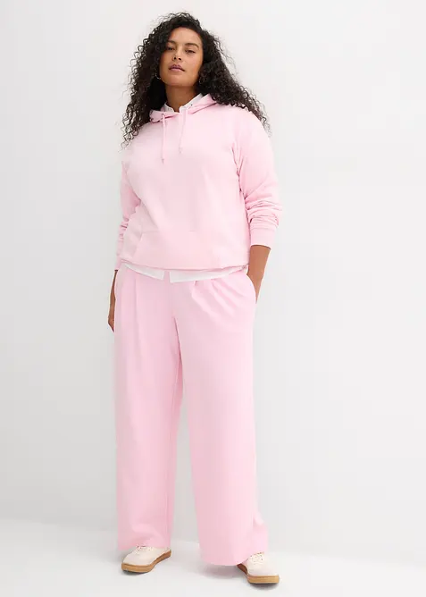 Pantalon en jersey n&eacute;opr&egrave;ne &agrave; pinces, bonprix