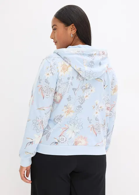 Sweat zipp&eacute; &agrave; imprim&eacute;, bonprix