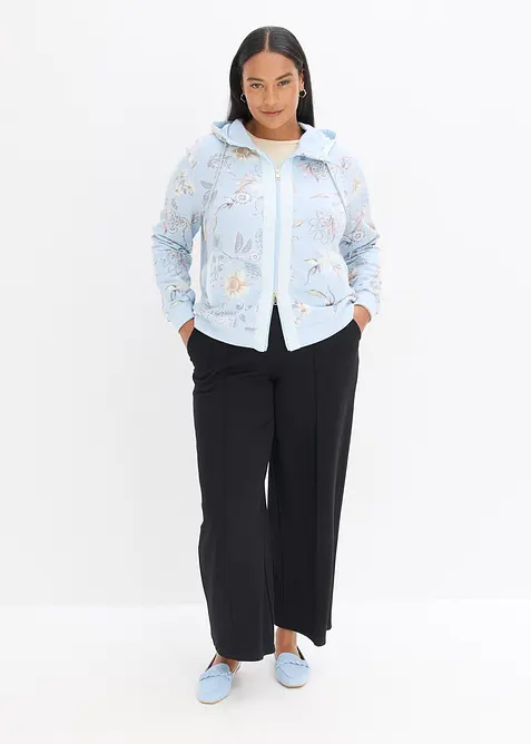 Sweat zipp&eacute; &agrave; imprim&eacute;, bonprix