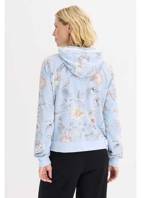 Sweat zipp&eacute; &agrave; imprim&eacute;, bonprix