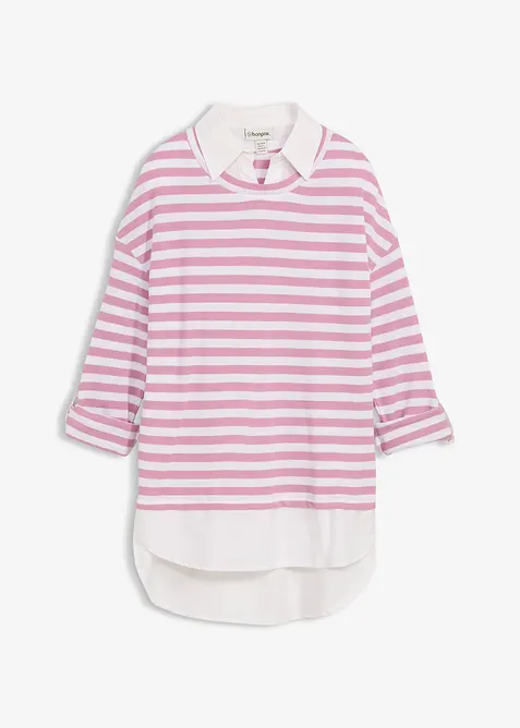 Sweat-chemise 2en1, bonprix