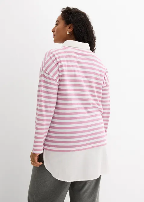 Sweat-chemise 2en1, bonprix