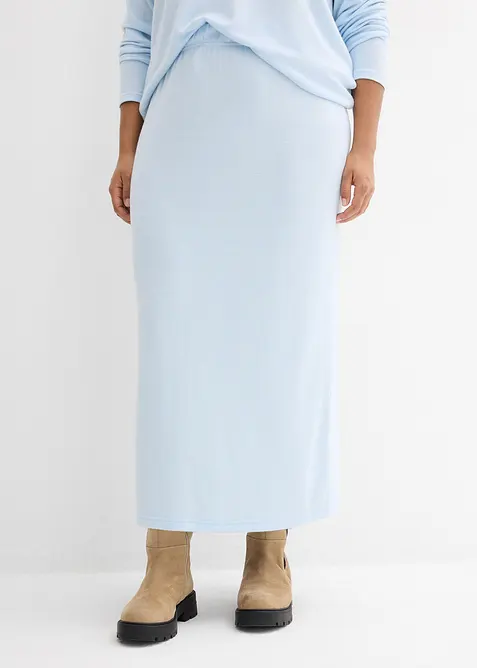 Jupe en jersey effet maille, bonprix