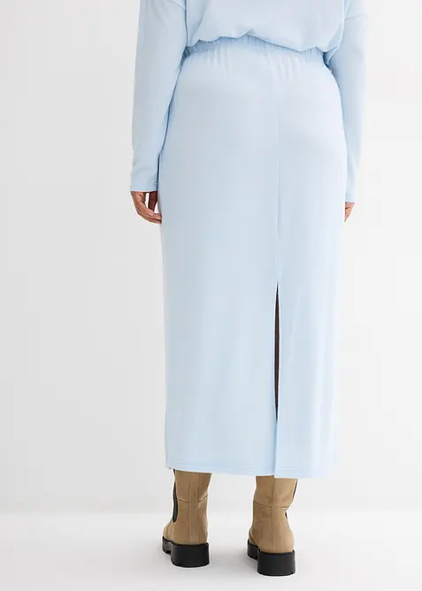 Jupe en jersey effet maille, bonprix