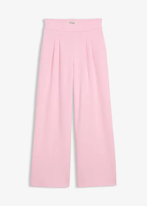 Pantalon en jersey n&eacute;opr&egrave;ne &agrave; pinces, bonprix