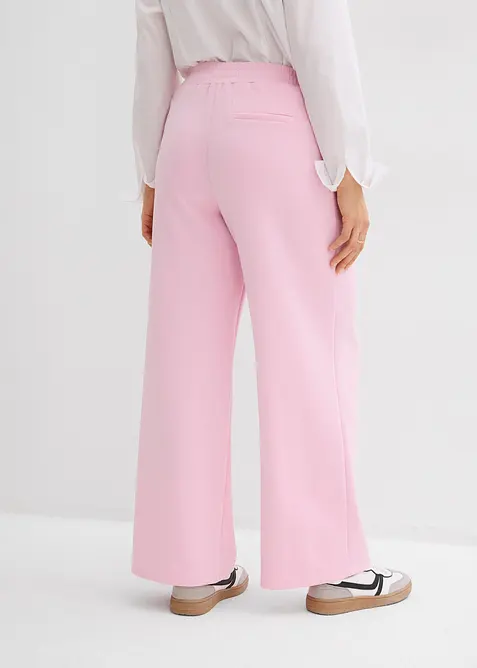 Pantalon en jersey n&eacute;opr&egrave;ne &agrave; pinces, bonprix