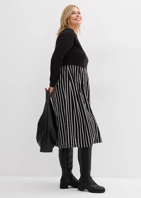 Robe midi en jersey coton, bonprix