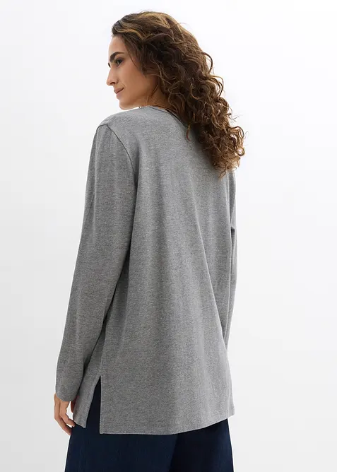 T-shirt long 100% coton, bonprix