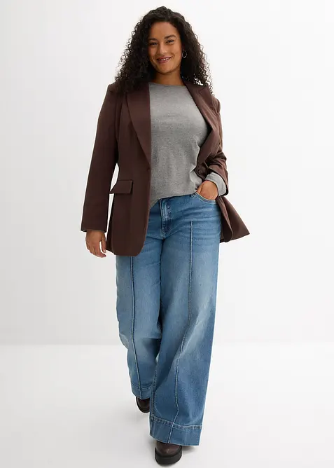 T-shirt long 100% coton, bonprix