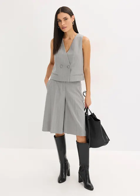 Gilet de costume &agrave; rayures tennis, bonprix