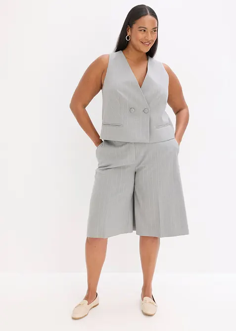 Gilet de costume &agrave; rayures tennis, bonprix