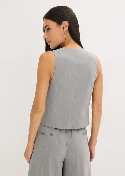 Gilet de costume &agrave; rayures tennis, bonprix