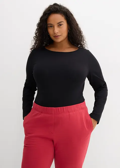 Lot de 2 bodys manches longues, bonprix